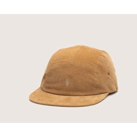 Will + Bear Other - Will + Bear Cubs 5 Panel Hat Kids OS Tan Corduroy NEW Sustainable Camp Cap
